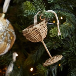 Rattan Ornament Bubbles Coupe