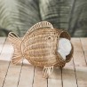 Decoratiemand Rustic Rattan Fish
