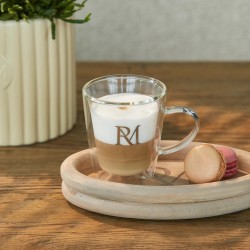 Dubbelwandig glas RM Monogram M, 210ML