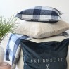 RM Flanel Checks, Kussenhoes 50x50 - blauw