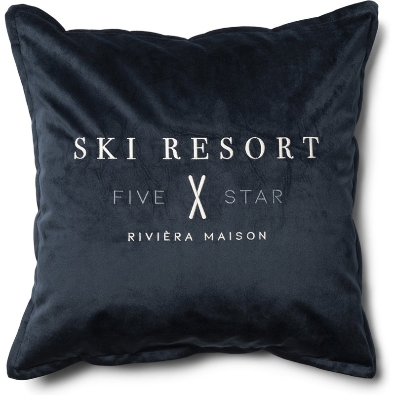 RM Ski Resort, Kussenhoes 50x50 - Blauw