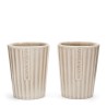 Classic Ribbed Mug Set of 2
