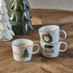 Joyful Christmas Mug Set of 3