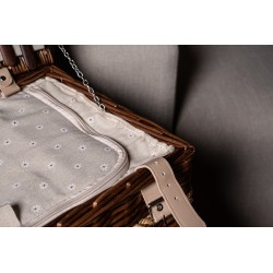 Kinzey Brown willow picnic basket for 2 person
