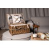 Kinzey Natural willow picnic basket for 2 person