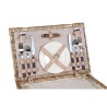 Kinzey Natural willow picnic basket for 2 person