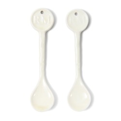 Portofino Spoons 2 pieces white
