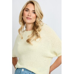Niala knitting top vanilla - FLURESK