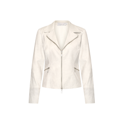 Zipper biker Ecru - HELENA HART