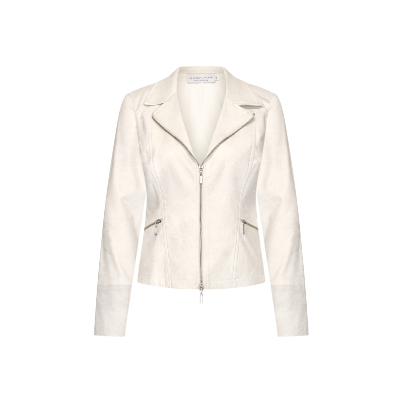 Zipper biker Ecru - HELENA HART