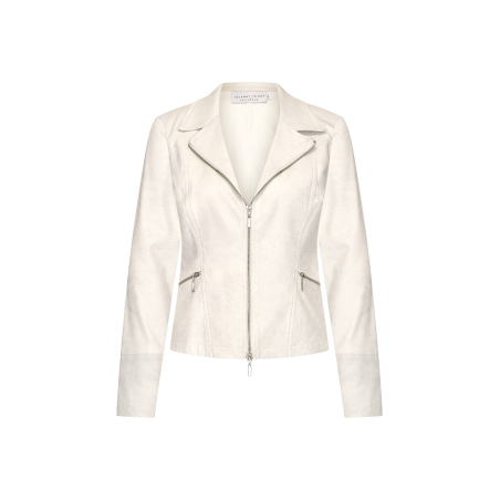 Zipper biker Ecru - HELENA HART
