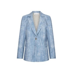 Blazer Tezza Lano twill Blauw - HELENA HART