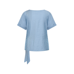 Top Nila Sparkle twill Blauw - Helena Hart