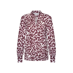 Top Justin Print Burgundy - HELENA HART
