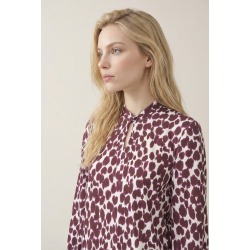 Top Justin Print Burgundy - HELENA HART