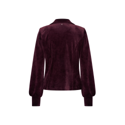Blazer Lora Velour - Burgundy - HELENA HART