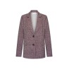 Blazer Nick Lano Lurex - Donegal tweet burgundy - HELENA HART