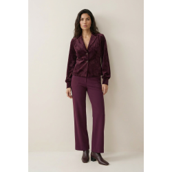 Broek Soul Lano Uni - Burgundy - HELENA HART