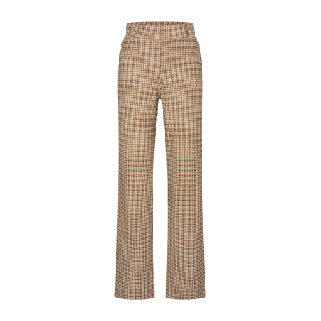 Broek Soul Lano Lurex Ruit - Higgens Ruit Sand - HELENA HART