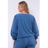 Capry top dusty blue - EXXCELLENT