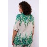 Ivanna blouse Sand/ vintage green - EXXCELLENT