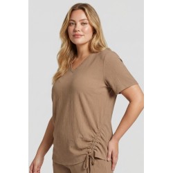 Manuela top Khaki - EXXCELLENT