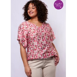 Angelie Top Sunkissed Coral/Berry Fuchsia - EXXCELLENT