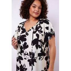 Aryelle dress – Offwhite/Black - EXXCELLENT