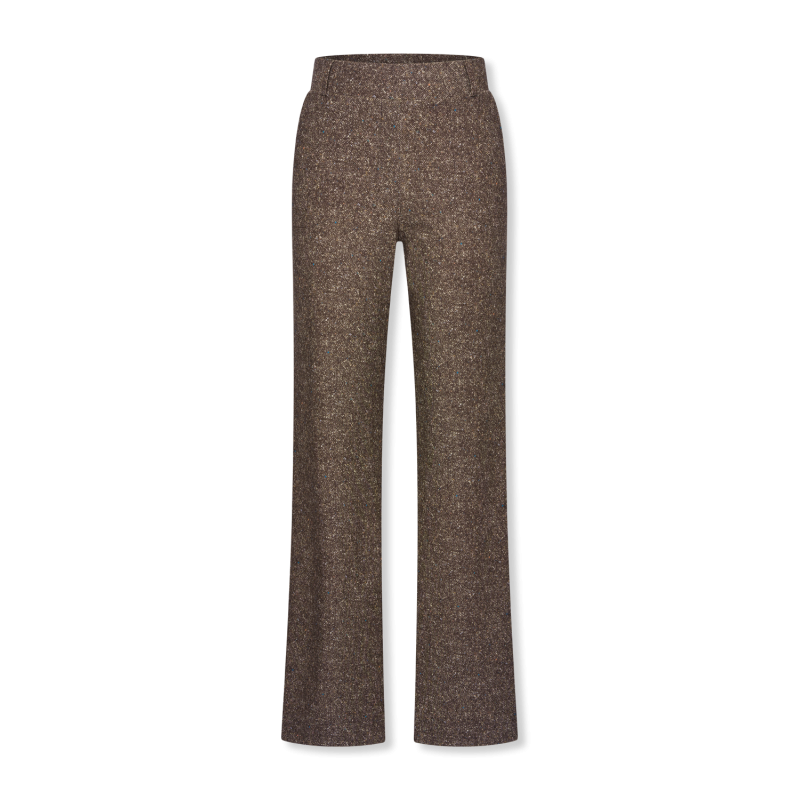 Broek Soul Lano Lurex - donegal tweed choco - HELENA HART