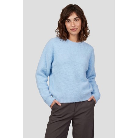 Islene knit sweater - Cloud blue - Fluresk