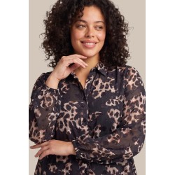 Jorila blouse - Black/Sand - Exxcellent