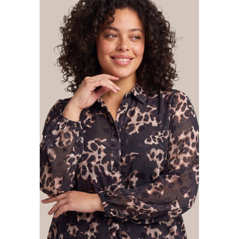 Jorila blouse - Black/Sand - Exxcellent