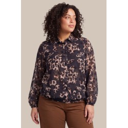 Jorila blouse - Black/Sand - Exxcellent
