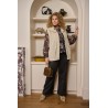 Jorila blouse - Black/Sand - Exxcellent