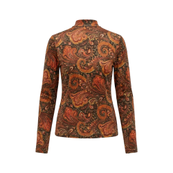 Col print paisley - Cognac