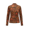 Col print paisley - Cognac